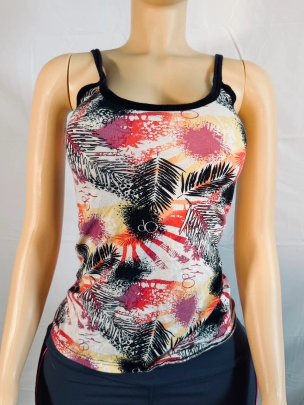 Y2K Vintage OP Ocean Pacific Palm Print Camisole | 2007 Beach Surf Tank | Medium